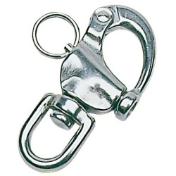 Snap-shacke with swivel and fork for spinnaker, halyards and general purposes, made of stainless steel - SAILING & SPORT - 09845