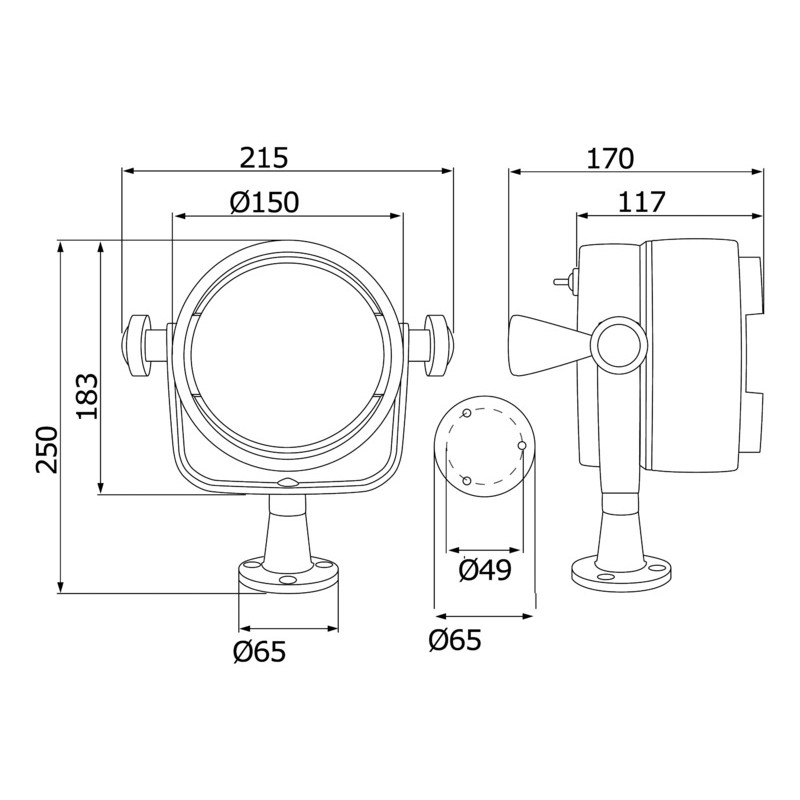 Waterproof LED spare bulb 12/24 V 24 W - 13.241.03 -