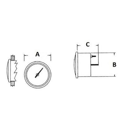 Fuel level gauge  10/180 Ohm - electronics - 2732000