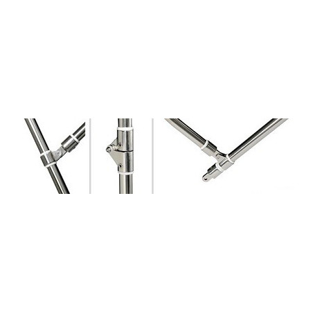 Tendalino acciaio inox pieghevole 4 ARCHI alto BIANCO - ATTREZZATURE DI COPERTA - 4692110