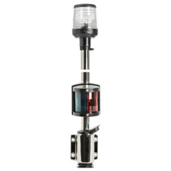 Classic pole with combined lights, made of stainless steel AISI 316 - Lighting - 1116600 2