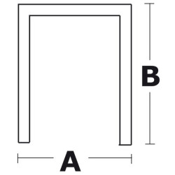 U-shaped brackets for fixed or swinging central roller mounting 0204084 2