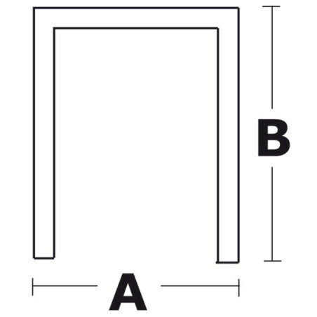 U-shaped brackets for fixed or swinging central roller mounting 0204084