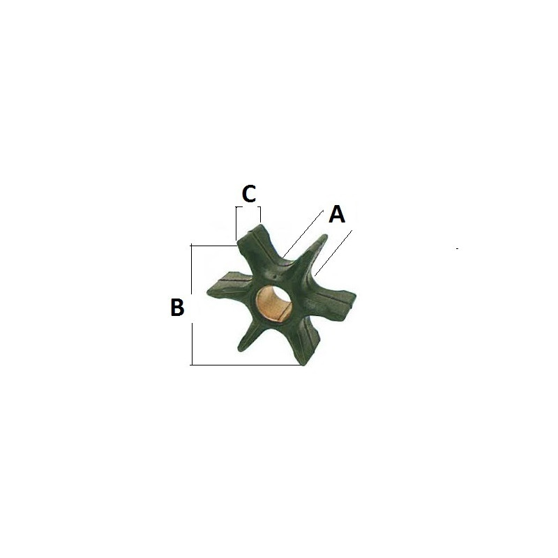 Impeller for outboard engines TOHATSU - Engine Accessories - 5231500