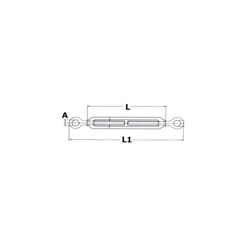 Eye to Eye Rigging screws - SAILING & SPORT - 0719305