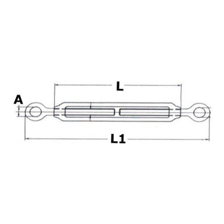 Eye to Eye Rigging screws - SAILING & SPORT - 0719305