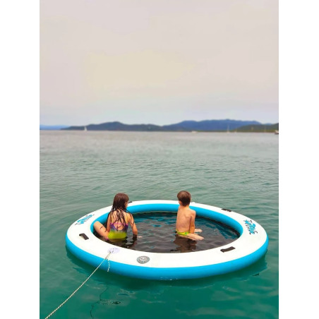 PISCINA PIATTAFORMA SDRAIO YOGA/RELAX GONFIABILE IN PVC CON BORSA DI TRASPORTO