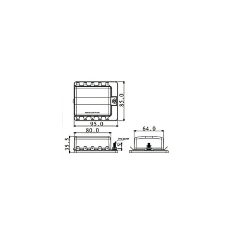 Fuse holder box with warning lights - Electricity - 1410270