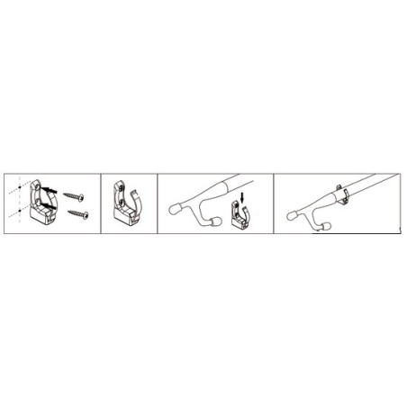 Spring clips for fixing boat hooks  - COMFORT ON BOARD - 3435900