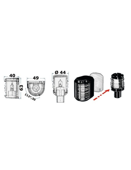 Utility Compact navigation light - Lighting - 1141215