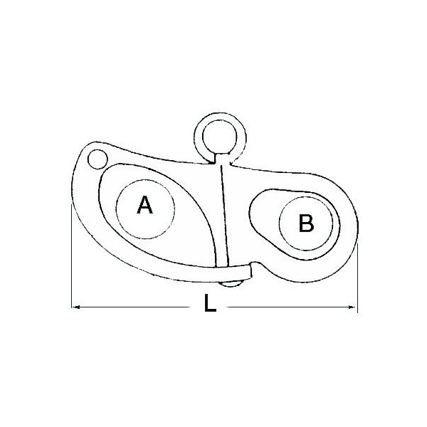 ckle for spinnaker, halyards and general purposes, made of stainless steel - SAILING & SPORT - 0994532 2
