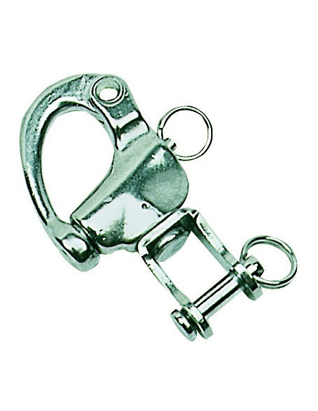 Snap-shacke with swivel and fork for spinnaker, halyards and general purposes, made of stainless steel - SAILING & SPORT - 09939