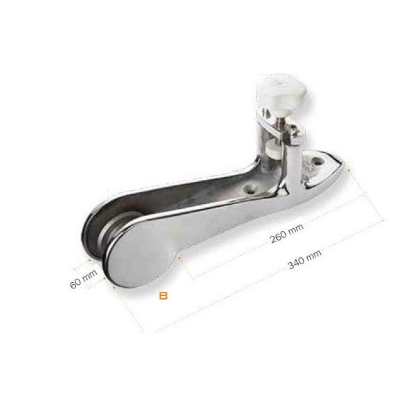 Bow roller AISI 316 mirror polished stainless steel -  - N3534160 2